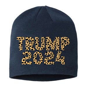 Trump 2024 Leopard Design Sustainable Beanie