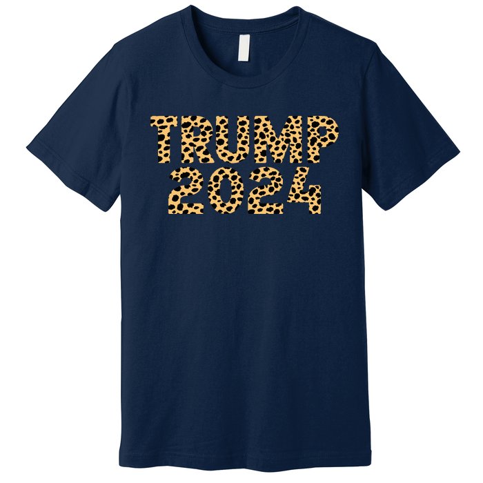 Trump 2024 Leopard Design Premium T-Shirt