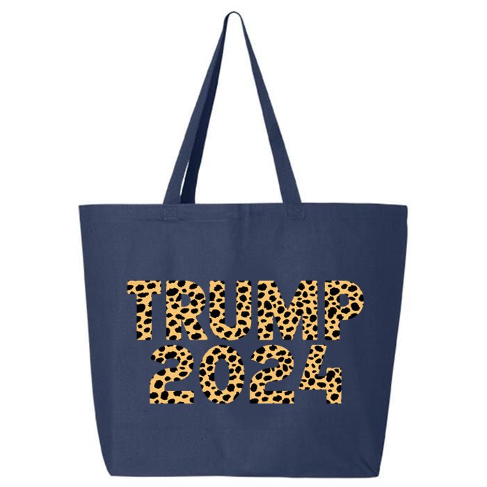 Trump 2024 Leopard Design 25L Jumbo Tote