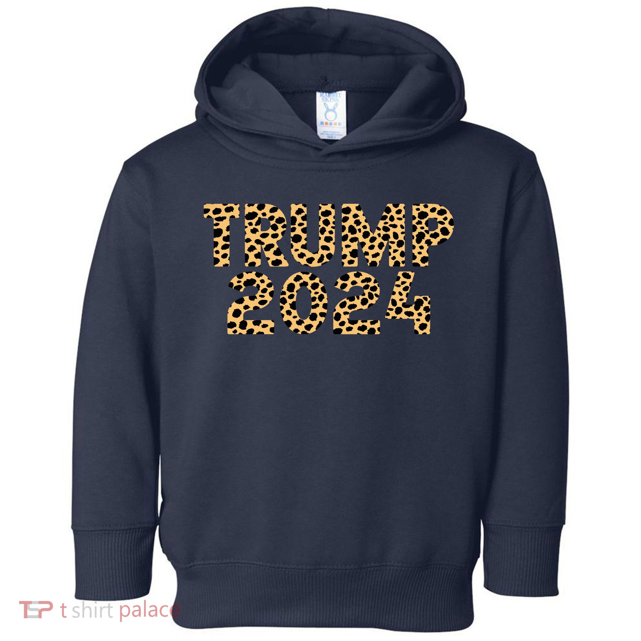 Trump 2024 Leopard Design Toddler Hoodie