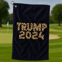 Trump 2024 Leopard Design Golf Towel