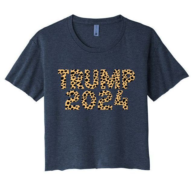 Trump 2024 Leopard Design Crop Top
