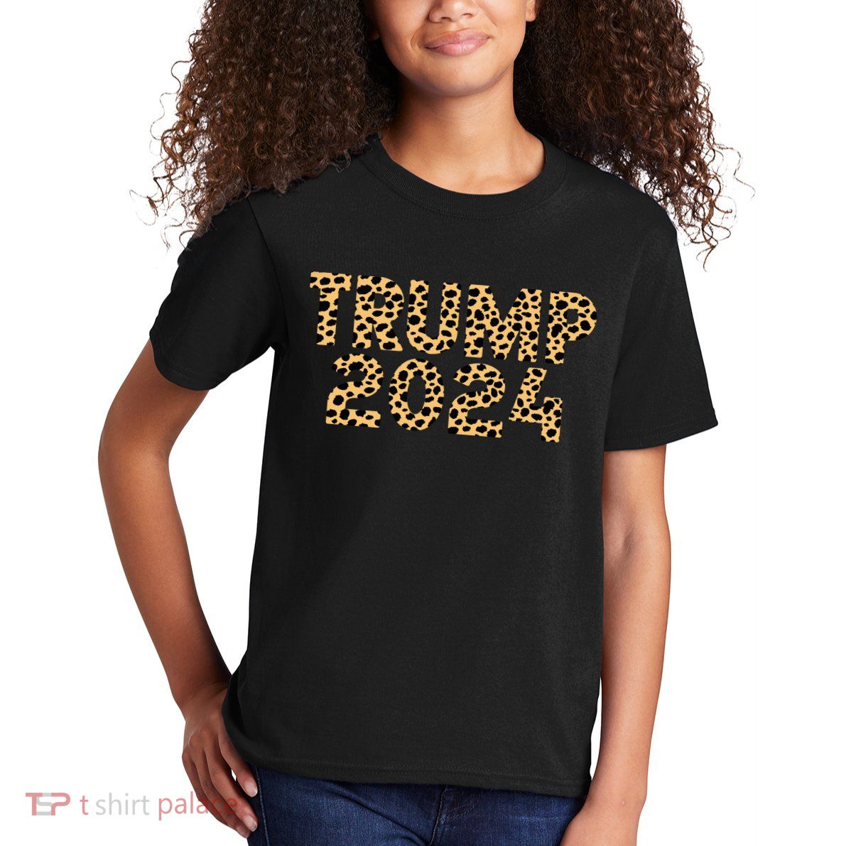 Trump 2024 Leopard Design Kids T-Shirt