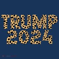 Trump 2024 Leopard Design Full Zip Hoodie