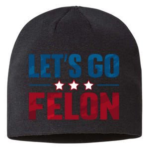 Trump 2024 Loyalty Felon Leader Pro Supporter Design Sustainable Beanie