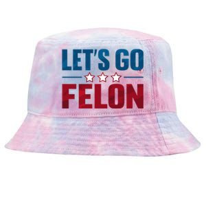 Trump 2024 Loyalty Felon Leader Pro Supporter Design Tie-Dyed Bucket Hat