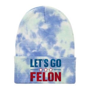 Trump 2024 Loyalty Felon Leader Pro Supporter Design Tie Dye 12in Knit Beanie