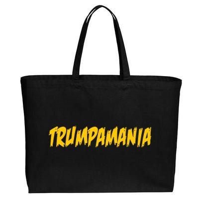 Trumpamania 2024 Let Trumpamania Run Way Brother Cotton Canvas Jumbo Tote