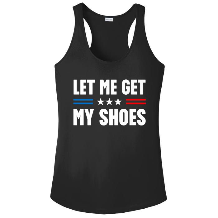 Trump 2024 Let Me Get My Shoes Funny Voting Election 2024 Usa Ladies PosiCharge Competitor Racerback Tank