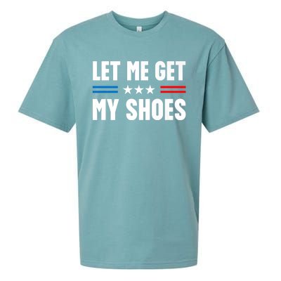 Trump 2024 Let Me Get My Shoes Funny Voting Election 2024 Usa Sueded Cloud Jersey T-Shirt