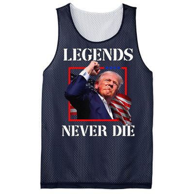 Trump 2024 Legends Never Die Fight Trump Fist Pump Shot Mesh Reversible Basketball Jersey Tank