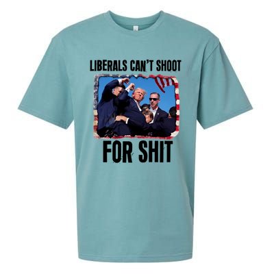 Trump 2024 Liberals Cant Shoot For Shit Sueded Cloud Jersey T-Shirt