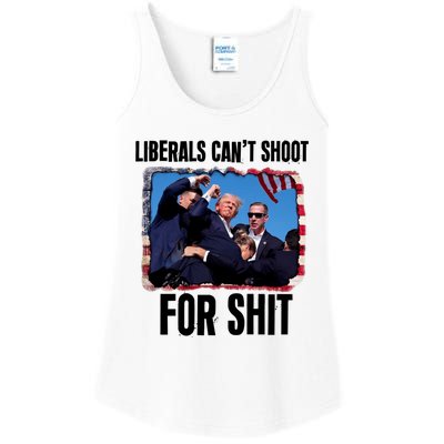 Trump 2024 Liberals Cant Shoot For Shit Ladies Essential Tank