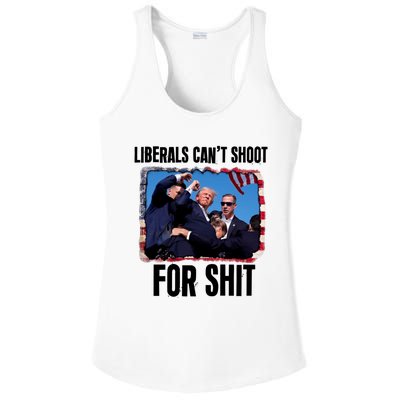 Trump 2024 Liberals Cant Shoot For Shit Ladies PosiCharge Competitor Racerback Tank