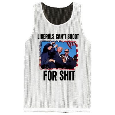 Trump 2024 Liberals Cant Shoot For Shit Mesh Reversible Basketball Jersey Tank