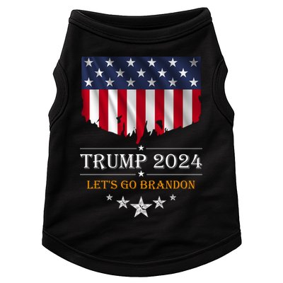 Trump 2024 Lets Go Brandon U.S Flag Doggie Tank