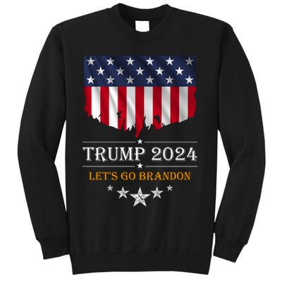 Trump 2024 Lets Go Brandon U.S Flag Sweatshirt