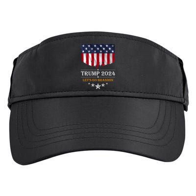 Trump 2024 Lets Go Brandon U.S Flag Adult Drive Performance Visor