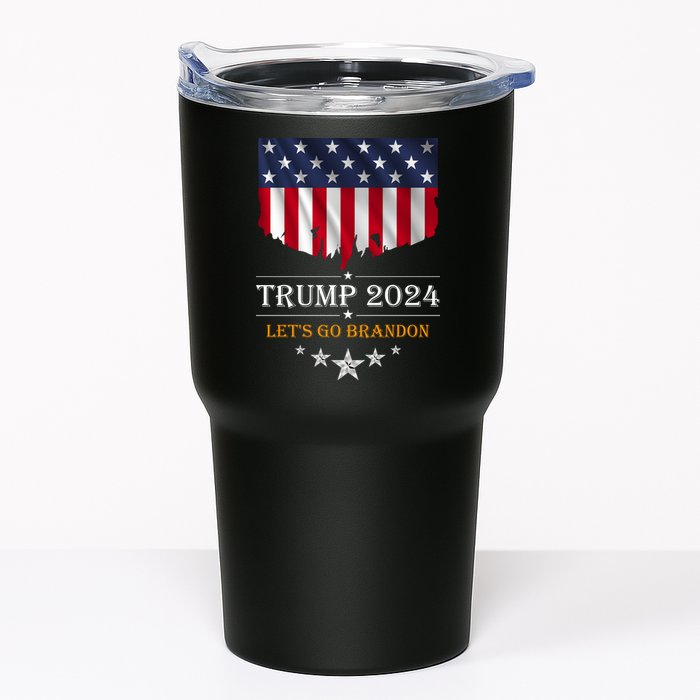 Trump 2024 Lets Go Brandon U.S Flag Tumbler
