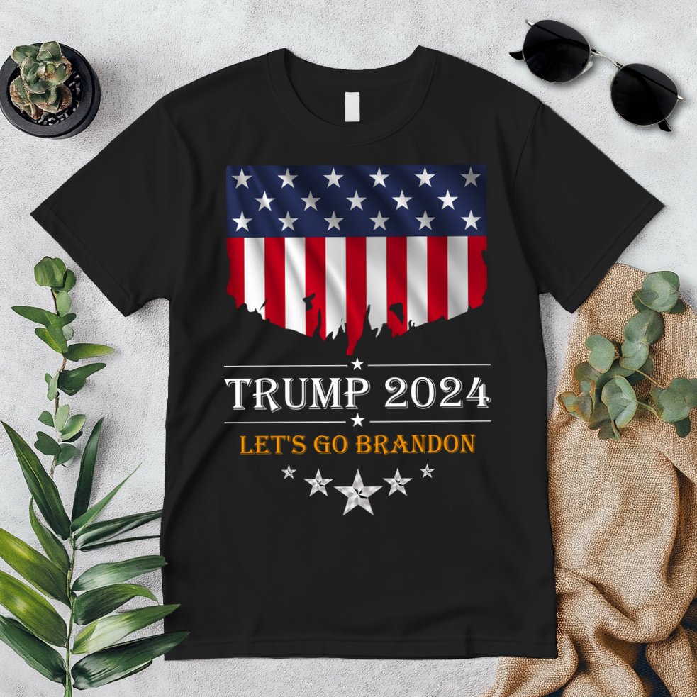 Trump 2024 Lets Go Brandon U.S Flag Premium T-Shirt