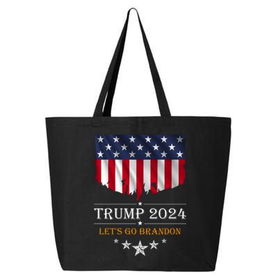 Trump 2024 Lets Go Brandon U.S Flag 25L Jumbo Tote