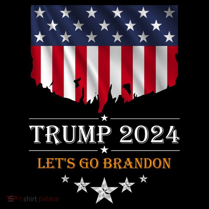 Trump 2024 Lets Go Brandon U.S Flag Tank Top