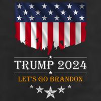 Trump 2024 Lets Go Brandon U.S Flag Microfiber Hand Towel