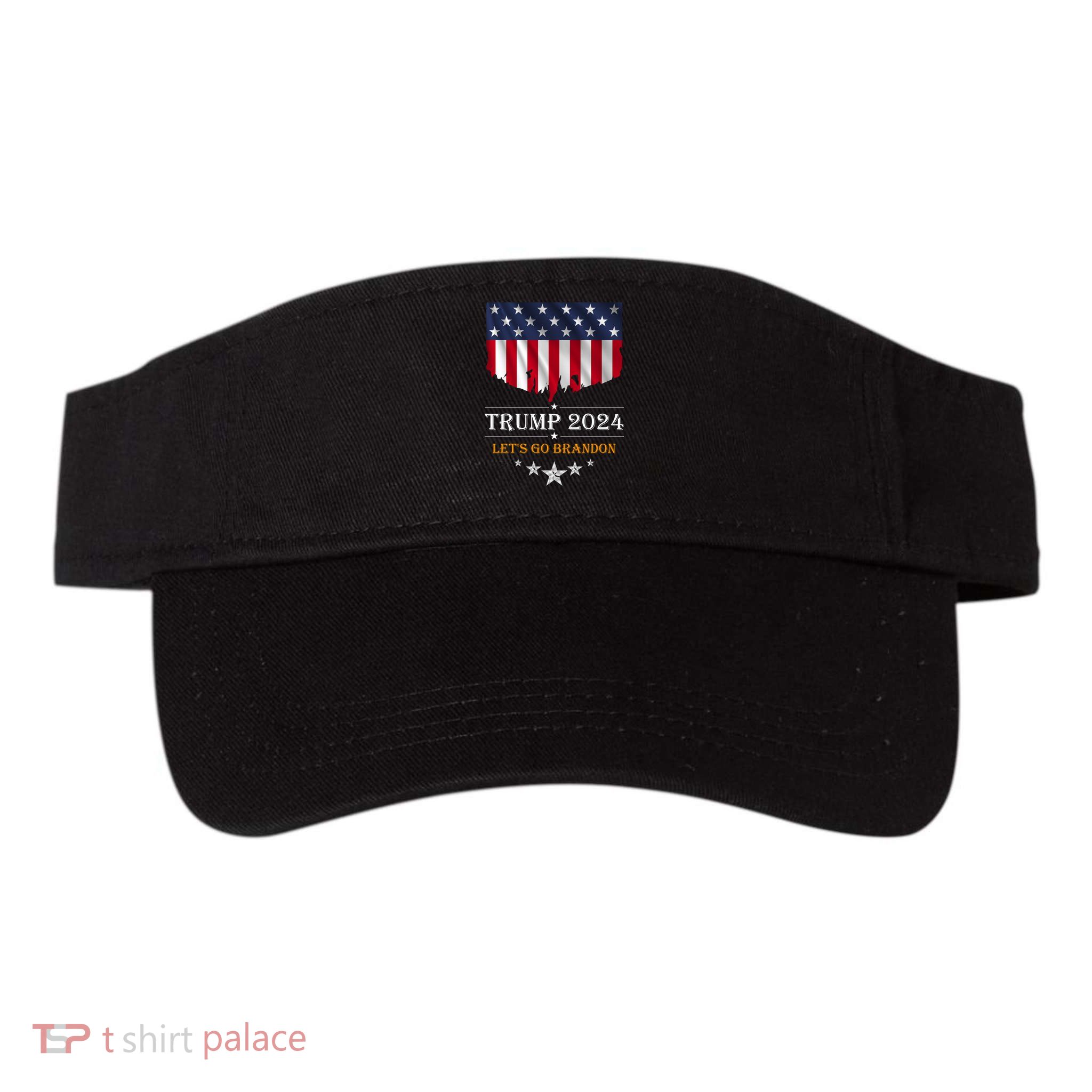 Trump 2024 Lets Go Brandon U.S Flag Visor