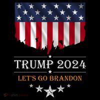 Trump 2024 Lets Go Brandon U.S Flag Visor