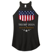 Trump 2024 Lets Go Brandon U.S Flag Women's Perfect Tri Rocker Tank