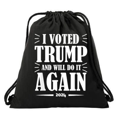 Trump 2024: Legacy Unwavering Drawstring Bag