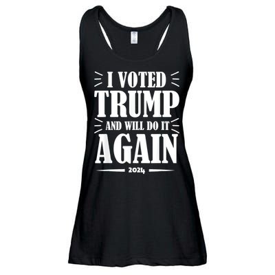 Trump 2024: Legacy Unwavering Ladies Essential Flowy Tank