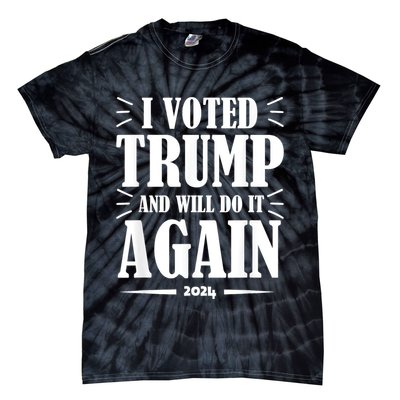 Trump 2024: Legacy Unwavering Tie-Dye T-Shirt