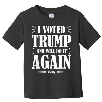 Trump 2024: Legacy Unwavering Toddler T-Shirt