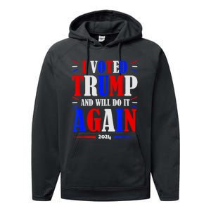 Trump 2024: Legacy Unwavering Performance Fleece Hoodie