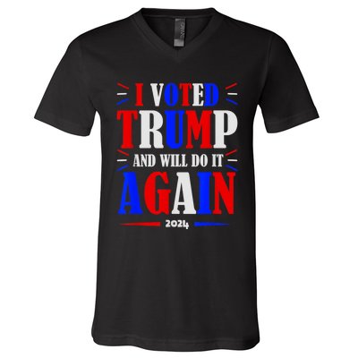 Trump 2024: Legacy Unwavering V-Neck T-Shirt