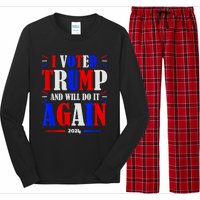 Trump 2024: Legacy Unwavering Long Sleeve Pajama Set