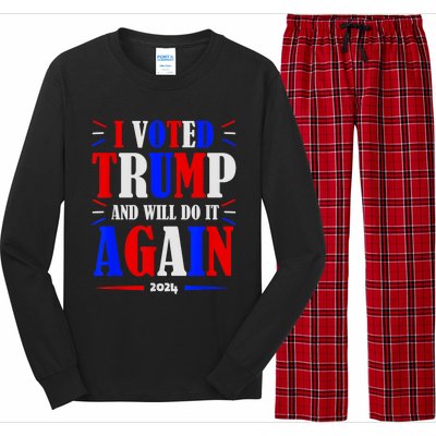 Trump 2024: Legacy Unwavering Long Sleeve Pajama Set