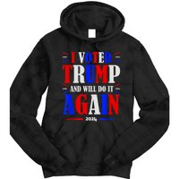 Trump 2024: Legacy Unwavering Tie Dye Hoodie