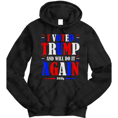 Trump 2024: Legacy Unwavering Tie Dye Hoodie