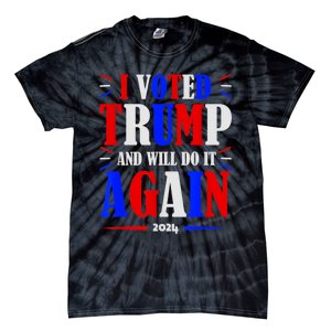 Trump 2024: Legacy Unwavering Tie-Dye T-Shirt