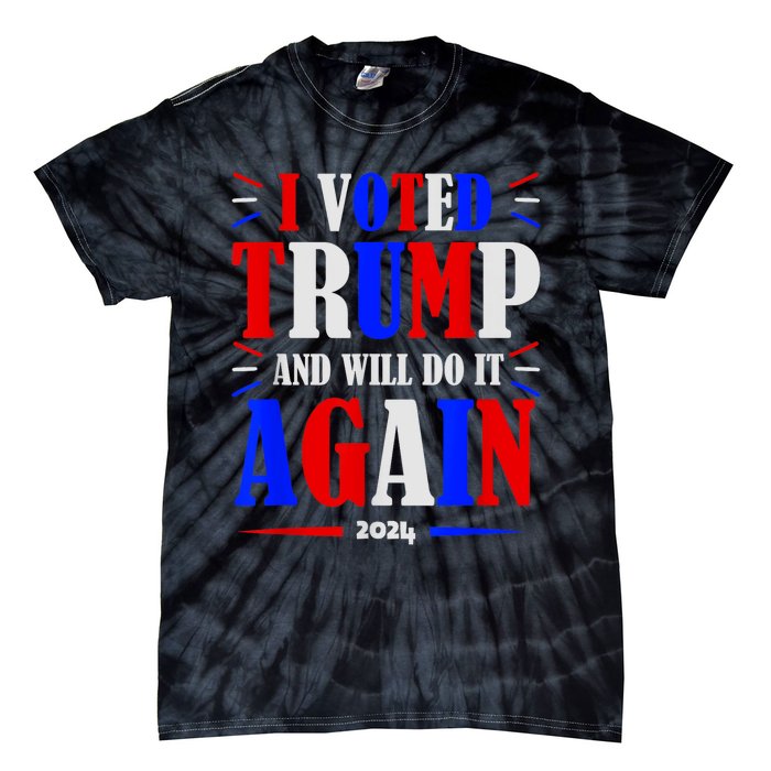 Trump 2024: Legacy Unwavering Tie-Dye T-Shirt