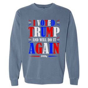 Trump 2024: Legacy Unwavering Garment-Dyed Sweatshirt