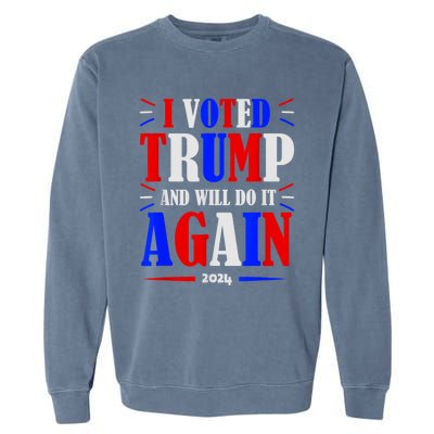 Trump 2024: Legacy Unwavering Garment-Dyed Sweatshirt