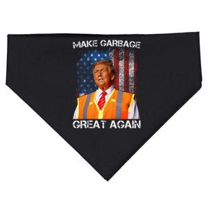 Trump 2024 Make Garbage Great Again Funny For Trump Us Flag Gift USA-Made Doggie Bandana