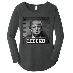 Trump 2024 Mugshot President Legend Women's Perfect Tri Tunic Long Sleeve Shirt