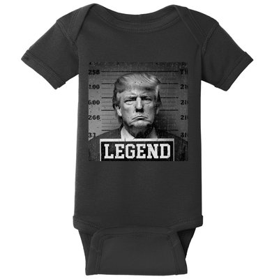 Trump 2024 Mugshot President Legend Baby Bodysuit