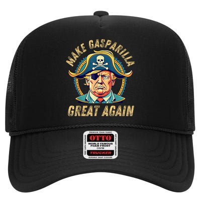 Trump 2024 Make Gasparilla Great Again High Crown Mesh Back Trucker Hat