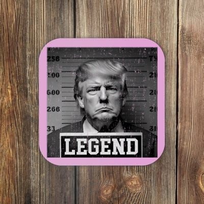 Trump 2024 Mugshot President Legend Coaster