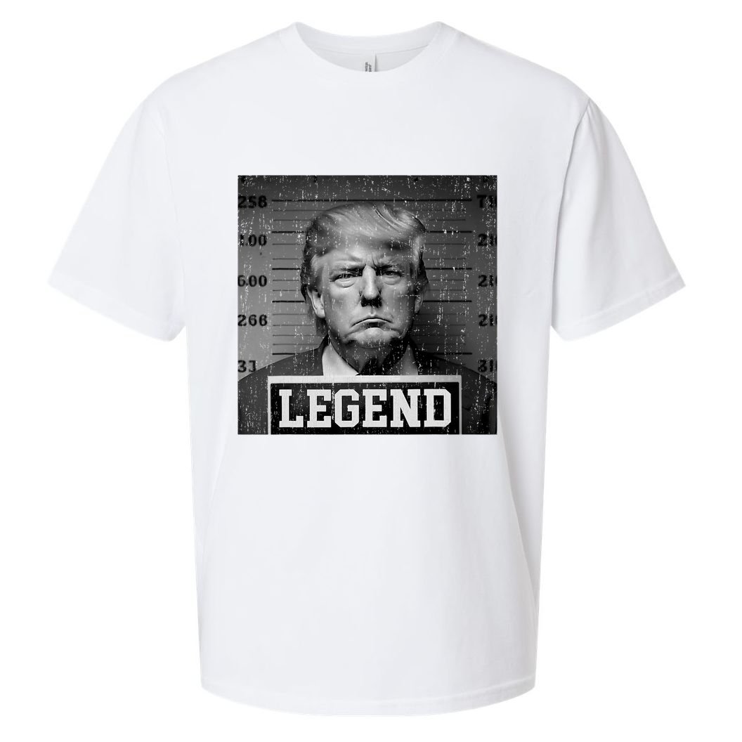 Trump 2024 Mugshot President Legend Sueded Cloud Jersey T-Shirt